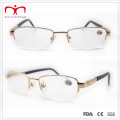 Half Rim Metal Lesebrille mit Spring Temple (WRM503034)